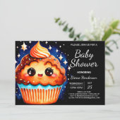 Elegant Klein Gebak Bliss Muffin Boy Baby shower Kaart (Staand voorkant)