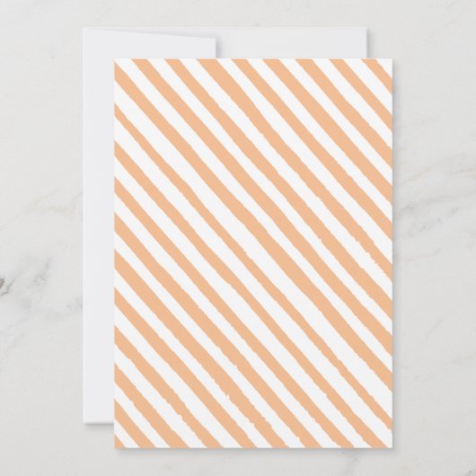 Elegant klein pompoen genderneutraal baby shower kaart (Achterkant)