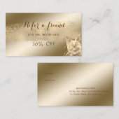 Elegant, Klein, Vloer, de Kaart van de Verwijzing  (Voorkant / Achterkant)