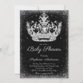 Elegant kleine prinses baby shower kaart (Voorkant)