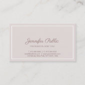 Elegant  kleuren, eenvoudig in kleur visitekaartje (Voorkant)