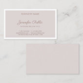 Elegant  kleuren, eenvoudig in kleur visitekaartje (Voorkant / Achterkant)