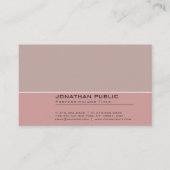 Elegant  kleuren Harmony Professional Plain Visitekaartje (Voorkant)
