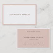 Elegant kleuren Modern Minimalistisch Kunstvlak Visitekaartje (Voorkant / Achterkant)