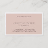 Elegant kleuren Modern Minimalistisch Kunstvlak Visitekaartje (Achterkant)