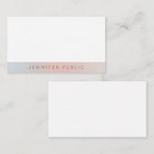 Elegant kleuren Moderne Minimale Sjabloon Eenvoudi (Voorkant / Achterkant)