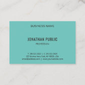 Elegant kleuren Oranje rood blauw, eenvoudig Visitekaartje (Achterkant)