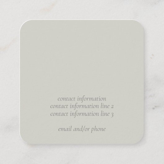 Elegant Kleuren Visitekaartje (Achterkant)