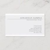 Elegant kleurenmodern Creative Simple Design Trend Visitekaartje (Achterkant)