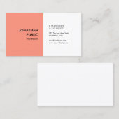 Elegant kleurenmodern Professional SimpleTemplate Visitekaartje (Voorkant / Achterkant)
