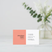 Elegant kleurenmodern Professional SimpleTemplate Visitekaartje (Staand voorkant)
