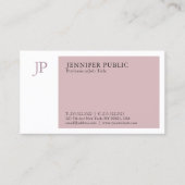 Elegant kleurenmodern professioneel monogram visitekaartje (Voorkant)