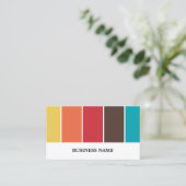 Elegant Kleurenpalet Interieur Designer Visitekaartje (Staand voorkant)