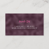 Elegant kleurig faux Glitter monogram Visitekaartje (Achterkant)