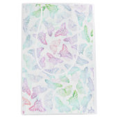 Elegant kleurig glitter Butterfly-ontwerp Medium Cadeauzakje (Voorkant)