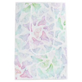 Elegant kleurig glitter Butterfly-ontwerp Medium Cadeauzakje (Achterkant)