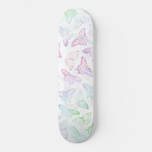 Elegant kleurig glitter Butterfly-ontwerp Persoonlijk Skateboard (Voorkant)