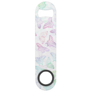 Elegant kleurig glitter Butterfly-ontwerp Speed Flessenopener