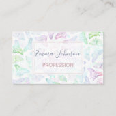 Elegant kleurig glitter Butterfly-ontwerp Visitekaartje (Voorkant)