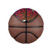 Elegant kleurig glitter, dierlijk gedrukt 3D Monog Basketbal (Rechts)