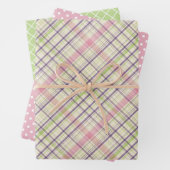 Elegant kleurig licht trommelpatroon inpakpapier vel (In situ)