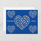 Elegant kleurig ontwerp van het kunststofpatroon briefkaart (Voorkant / Achterkant)