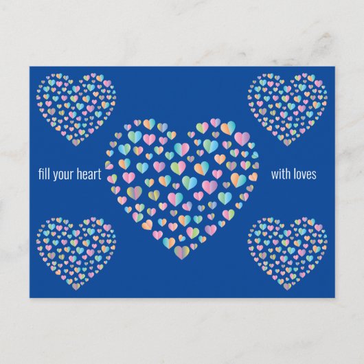 Elegant kleurig ontwerp van het kunststofpatroon briefkaart (Voorkant)