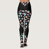 Elegant kleurig ontwerp van het kunststofpatroon leggings (Achterkant)