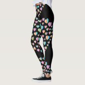 Elegant kleurig ontwerp van het kunststofpatroon leggings (Links)