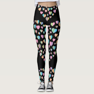 Elegant kleurig ontwerp van het kunststofpatroon leggings