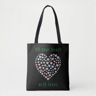 Elegant kleurig ontwerp van het kunststofpatroon tote bag
