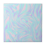 elegant kleurig roze blauw paars witte marmer tegeltje<br><div class="desc">Mooie kleuren van het snoep en elegante marmer.</div>