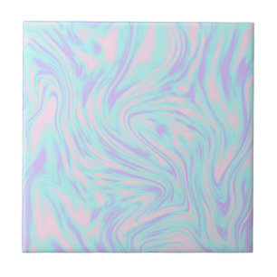 elegant kleurig roze blauw paars witte marmer tegeltje