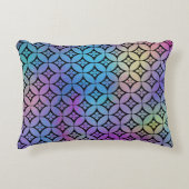 Elegant Kleurrijk Abstract Bloemencirkels Patroon Accent Kussen (Voorkant)