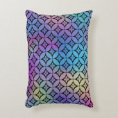 Elegant Kleurrijk Abstract Bloemencirkels Patroon Accent Kussen (Voorkant(Verticaal))