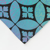 Elegant Kleurrijk Abstract Bloemencirkels Patroon Fleece Deken (Hoek)