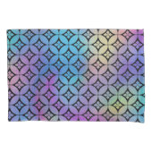 Elegant Kleurrijk Abstract Bloemencirkels Patroon Kussensloop (Voorkant-Links)