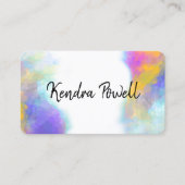 elegant kleurrijk abstract geschilderd design, aan visitekaartje (Voorkant)