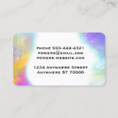 elegant kleurrijk abstract geschilderd design, aan visitekaartje (Achterkant)