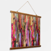 Elegant kleurrijk Abstract Hangend Wandkleed (Gebogen)