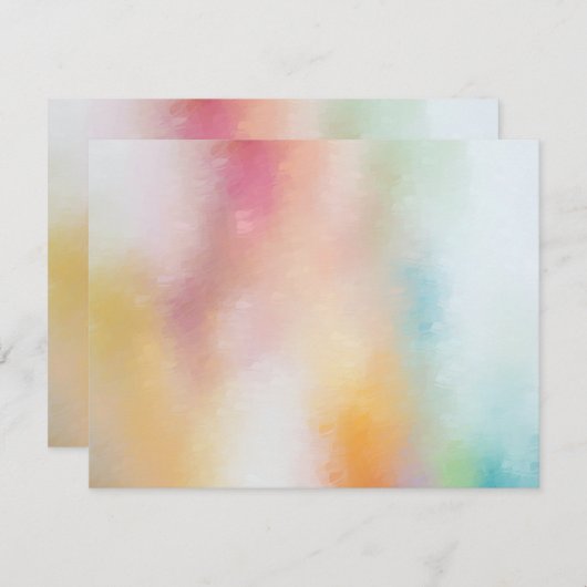 Elegant kleurrijk Abstract kunstmatig, modern Notitiekaartje (Voorkant / Achterkant)