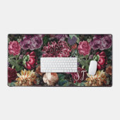 Elegant  Kleurrijk Bloemen monogram Bureaumat (Keyboard & Muis)