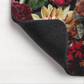 Elegant  Kleurrijk Bloemen monogram Muismat (Hoek)