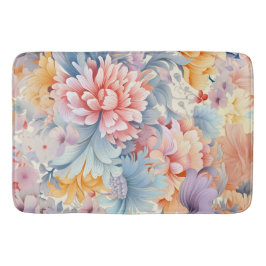 Elegant kleurrijk bloemenpatroon Japan Art Badmat
