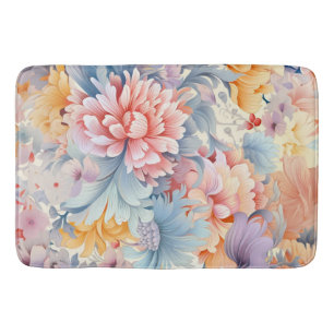 Elegant kleurrijk bloemenpatroon Japan Art Badmat