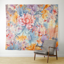 Elegant kleurrijk bloemenpatroon Japan Art