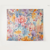 Elegant kleurrijk bloemenpatroon Japan Art Wandkleed (Voorkant (horizontaal))