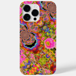 Elegant kleurrijk bloemig abstract patroon Case-Mate iPhone 14 pro max hoesje