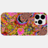 Elegant kleurrijk bloemig abstract patroon Case-Mate iPhone case (Achterkant (horizontaal))
