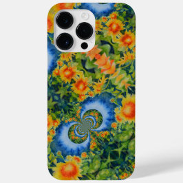 Elegant kleurrijk bloemig abstract patroon Case-Mate iPhone 14 pro max hoesje